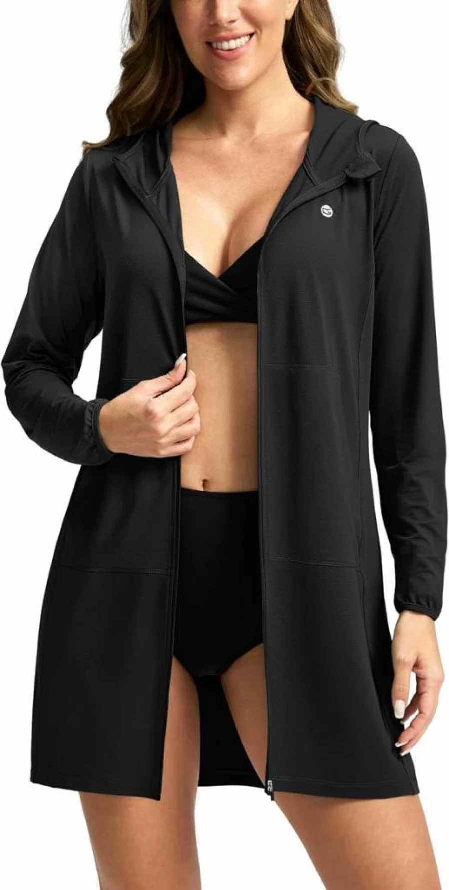 G Gradual Women's UPF 50+ Sun Protection Hoodie - Lightweight Beach Cover Up Jacket with Long Sleeves for Swimwear