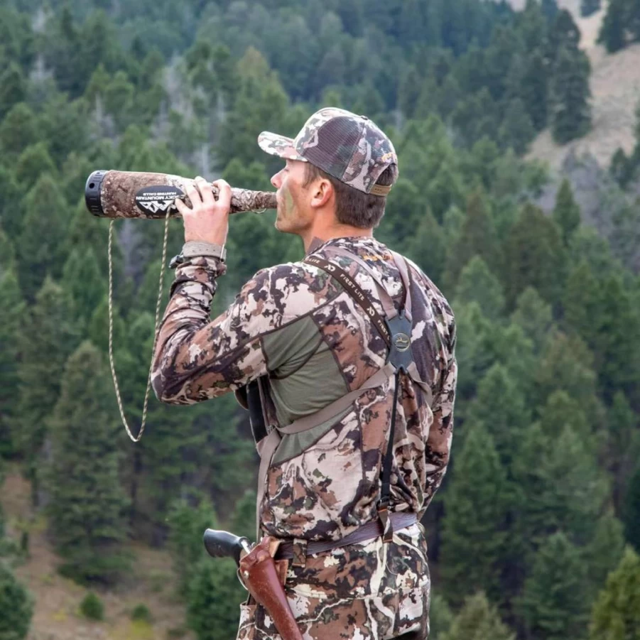 First Lite Men's Merino Wool Camo Hunting Base Layer Shirt - UV Protection & Moisture Wicking Long Sleeve Crew for Outdoor Adventures