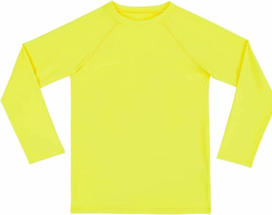 ESTAMICO Boys' UPF 50+ Long Sleeve Rash Guard Swim Shirt for Athletic Sun Protection