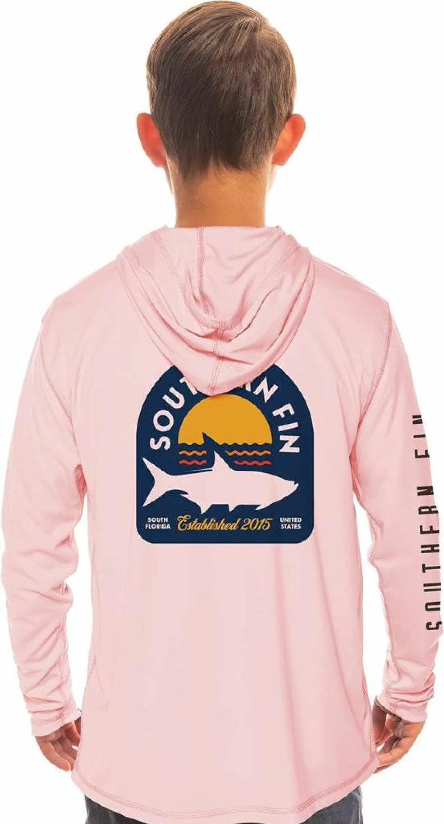 Southern Fin Apparel Kids Fishing Hoodie - UPF 50+ Sun Protection Long Sleeve Shirt for Boys & Girls