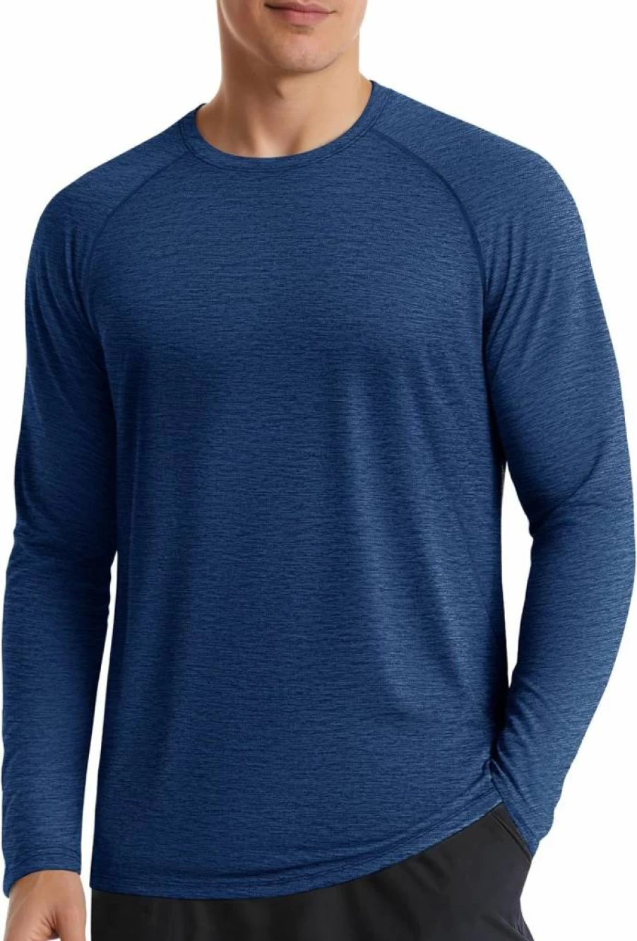 MAGCOMSEN Men's UPF 50+ Sun Protection Long Sleeve Shirt - Quick Dry Moisture Wicking Fishing Running Workout Rash Guard Shirt
