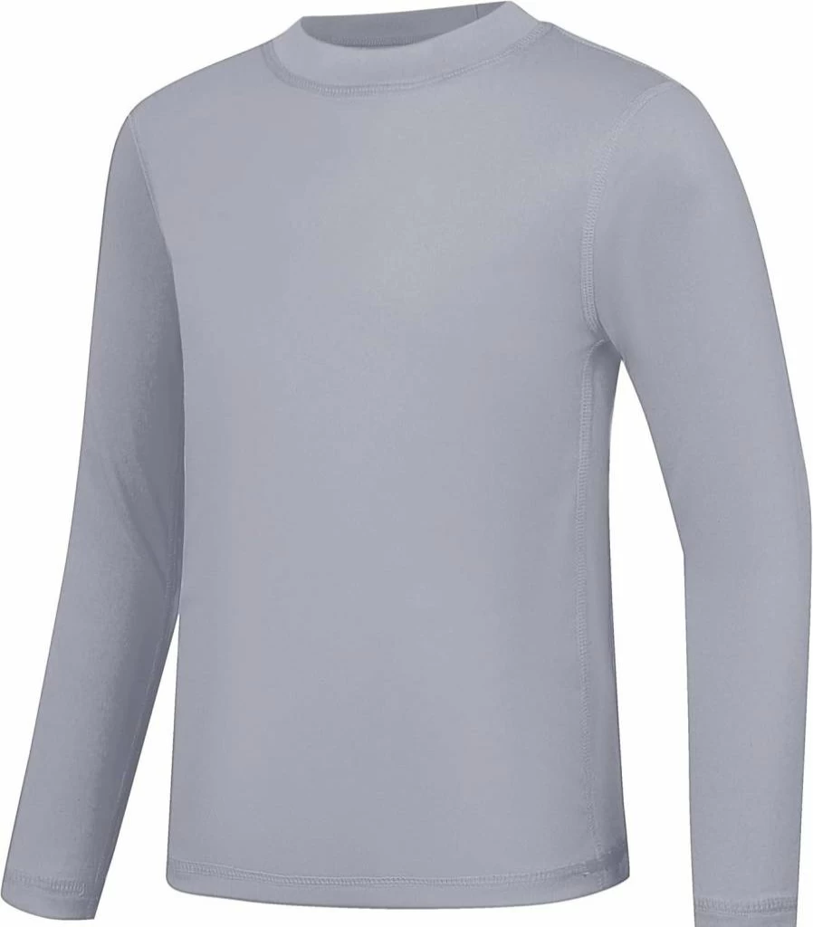 TeGlraddix UPF 50+ Kids Sun Protection Shirts - Long Sleeve Rash Guard for Boys & Girls (5T to Youth) UV Swim Shirt