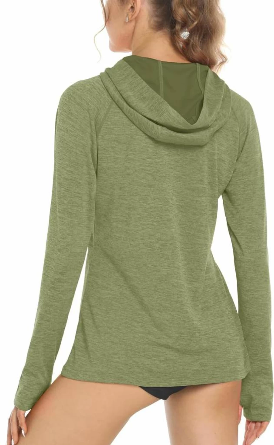 MAGCOMSEN Women's UPF 50+ Sun Protection Hoodie - Lightweight Quick-Dry Long Sleeve Shirt for Hiking & Outdoor Activities
