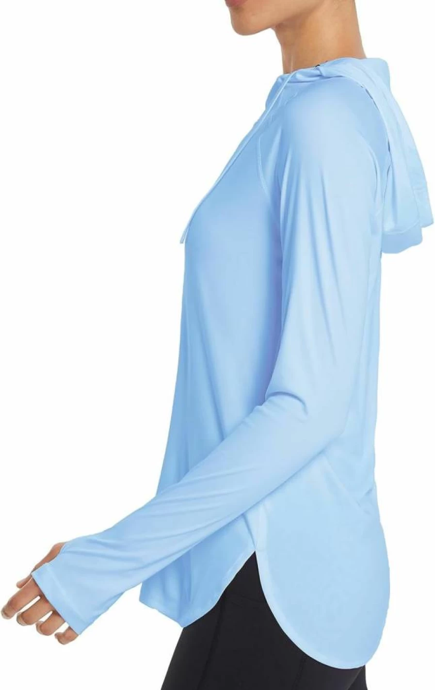 Baleaf Women's UPF 50+ Sun Protection Hoodie - Long Sleeve UV Rash Guard for Hiking, Running, Quick Dry SPF Shirt