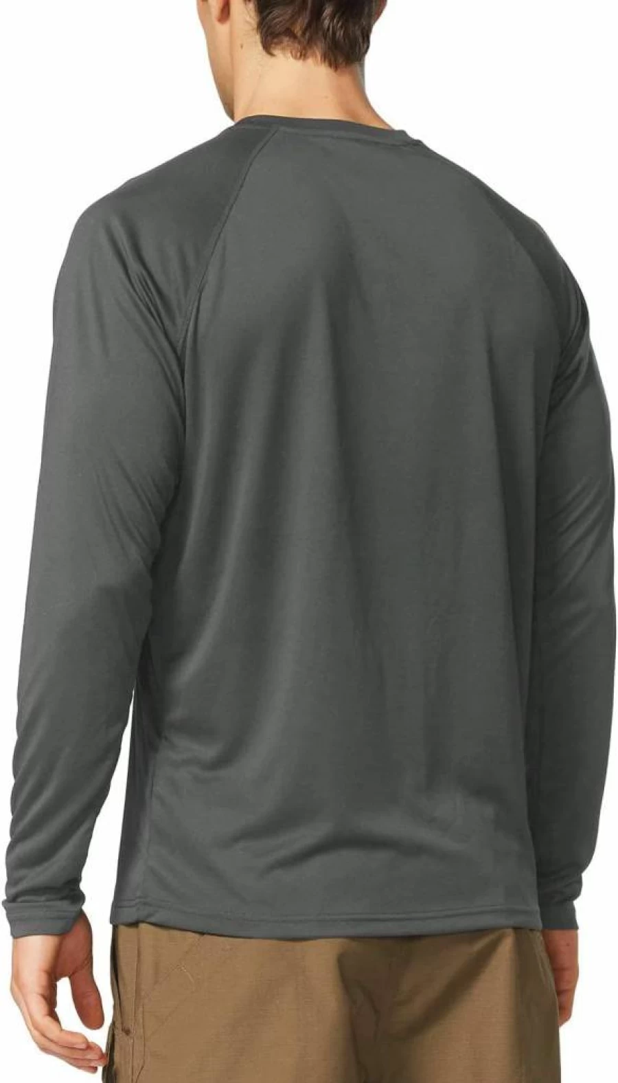 Baleaf Men's UPF 50+ Sun Protection Shirt Long Sleeve Quick Dry Lightweight Rash Guard for Fishing Running Hiking Outdoor Activities