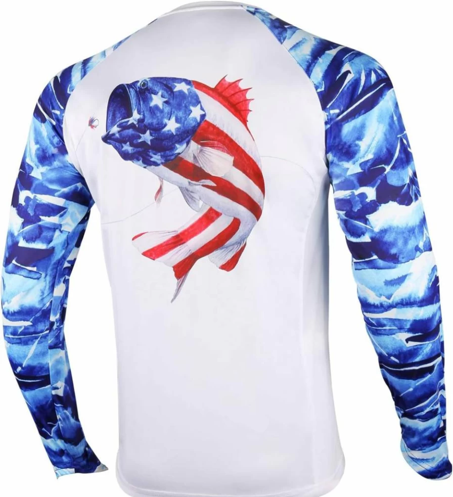Palmyth Men's UPF 50+ Sun Protection Long Sleeve Fishing Shirt with Pocket - Moisture Wicking Quick Dry Performance T-Shirt