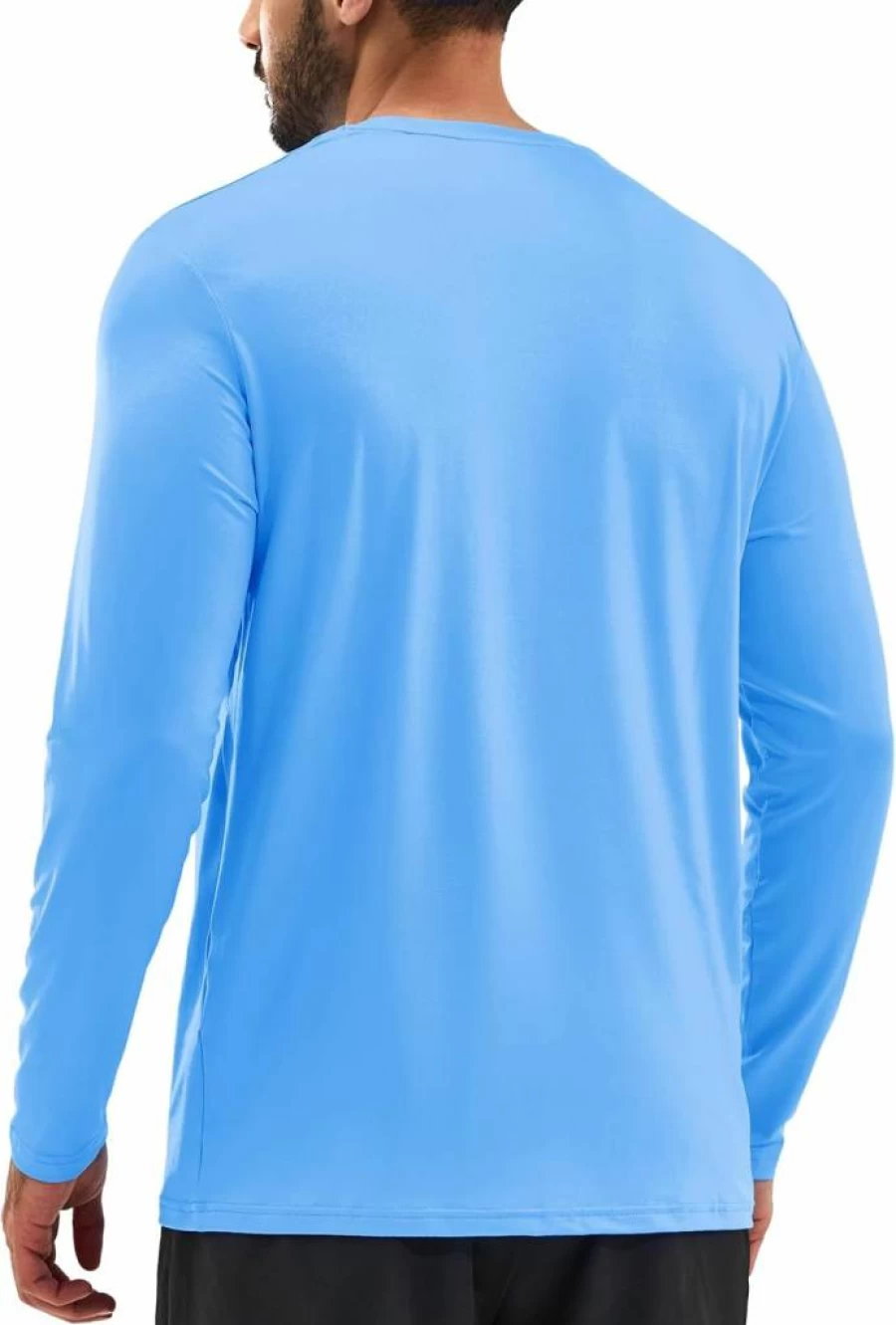 TACVASEN Men's UPF 50+ Sun Protection Long Sleeve Shirt - Quick Dry, Lightweight UV Rash Guard for Fishing, Running & Outdoor Activities