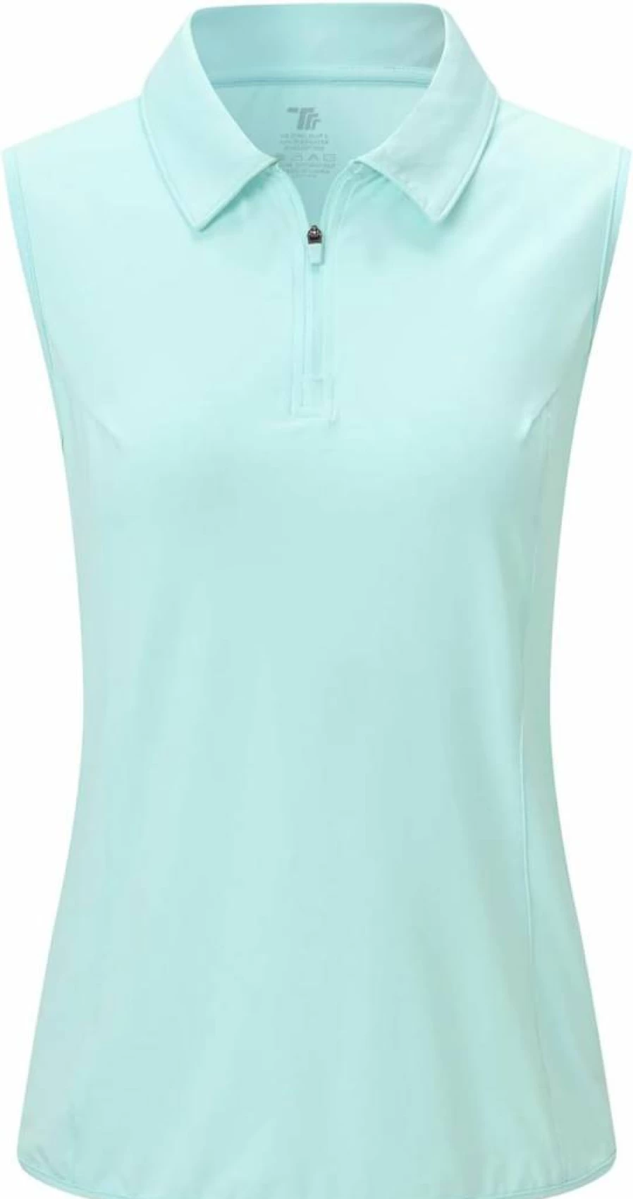 BGOWATU Women's 1/4 Zip Sleeveless Polo Shirt - UV Protection, Quick Dry, Collared Tennis & Golf Tank Top