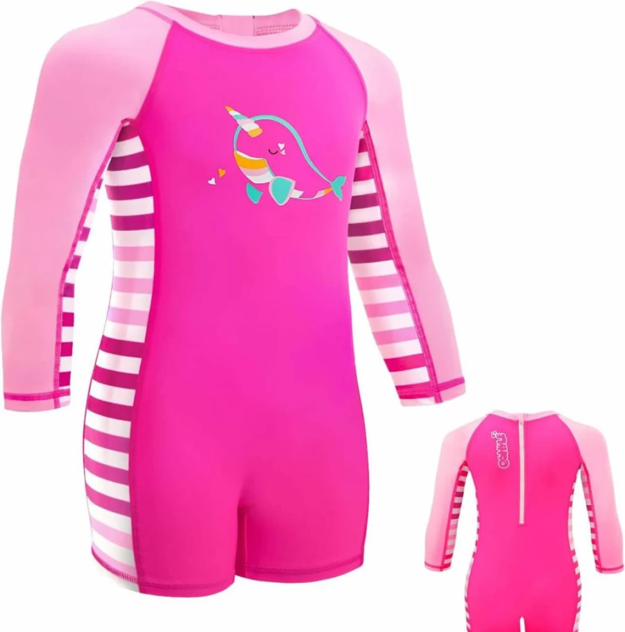 OSHYLE UPF 50+ Baby One-Piece Swimsuit with Zipper - Sun Protective Bathing Suit for Toddler, Pool, Beach & Daily Wear