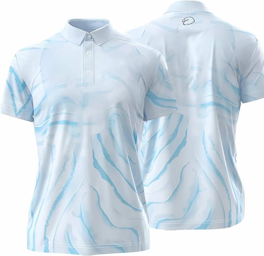 EAGLE FUSION APPAREL Men's Performance Polo Shirt - Moisture-Wicking, UV Protection, Anti-Odor, Breathable Dry Fit Golf Shirt for All-Day Comfort
