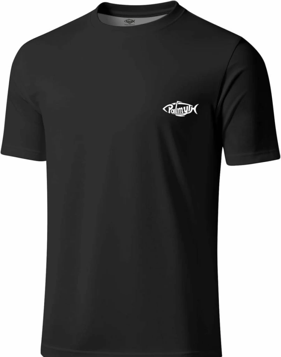 Palmyth Men's UPF 50+ Sun Protection Fishing T-Shirt Quick-Dry Short Sleeve Tee for Outdoor Activities