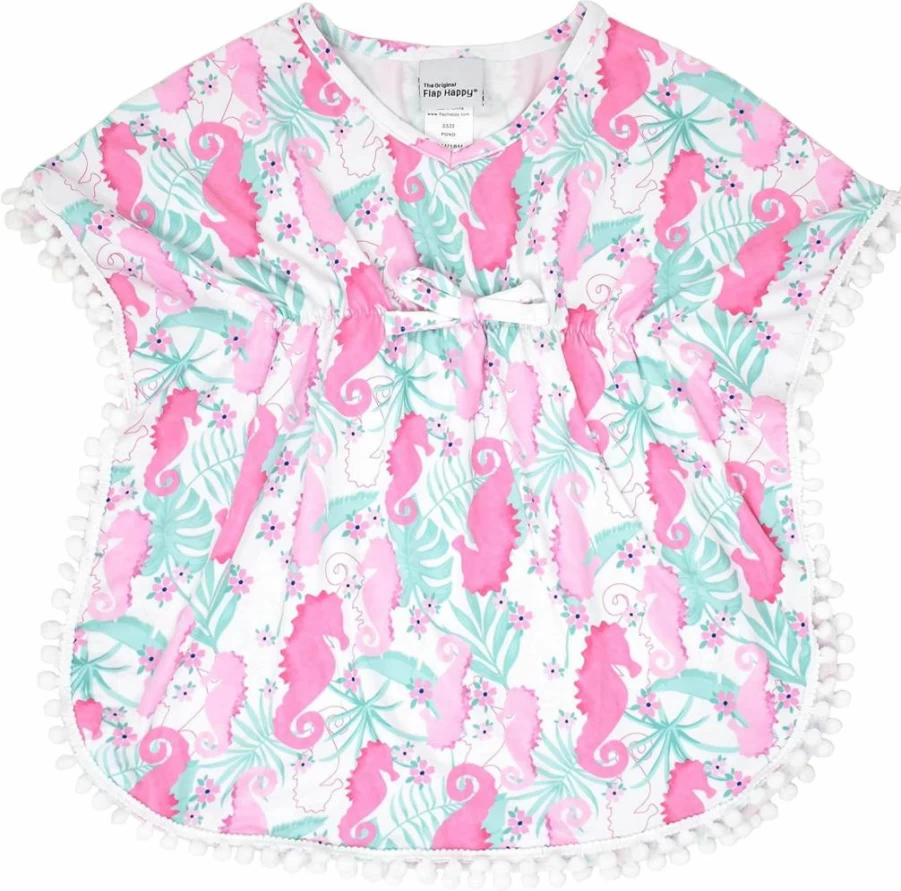 Flap Happy Girls' UPF 50+ Kaia Beach Swim Cover-Up - Sun Protective Swimwear Coverup for Kids