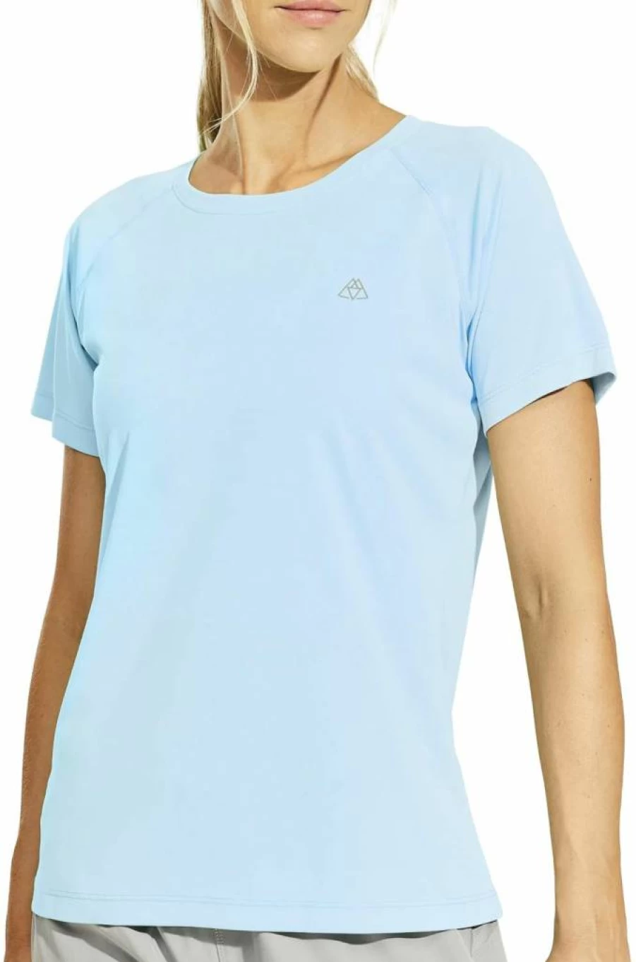 Haimont Women's UPF 50 Sun Protection Dry Fit Running Shirt - Moisture Wicking Short Sleeve Active Workout Tee for Gym & Outdoor Athletics