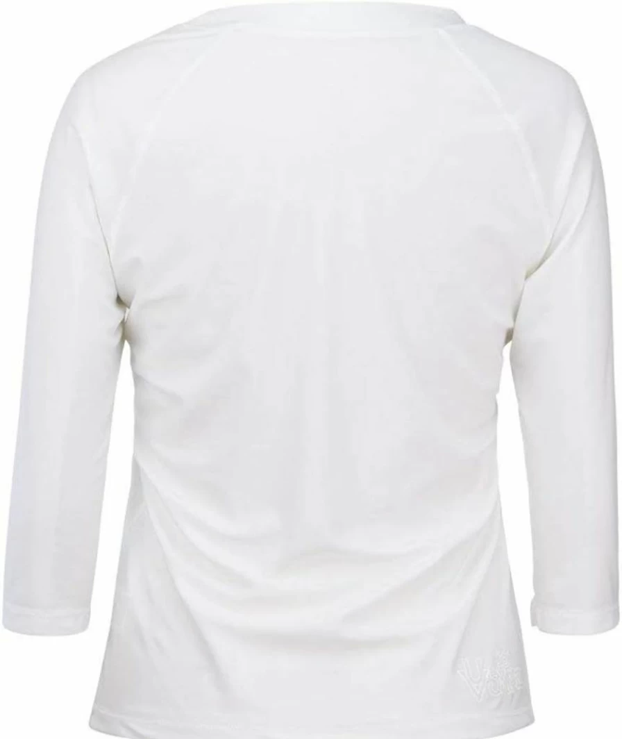 UV SKINZ Women's UPF 50+ V-Neck Rashguard Swim Shirt - Sun Protective Swim Top & Modest Swim Tee for Swimming & Beach