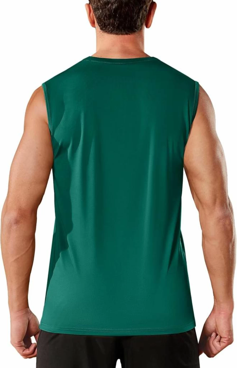 TACVASEN Men's UPF 50+ Sun Protection Sleeveless Gym Shirt - Quick Dry Athletic Tank Top for Workouts & Outdoor Activities