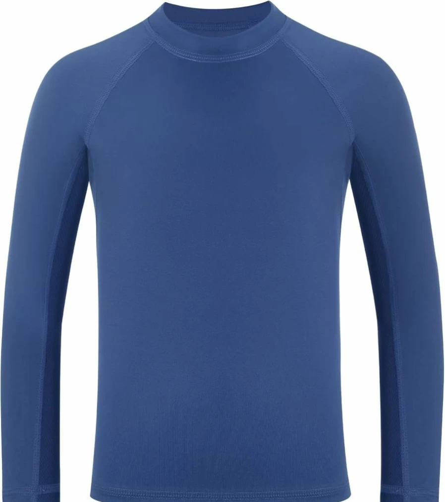 Runhit UPF 50+ Boys Long Sleeve Rash Guard Swim Shirt - Quick Dry Sun Protection Rashguard for Kids
