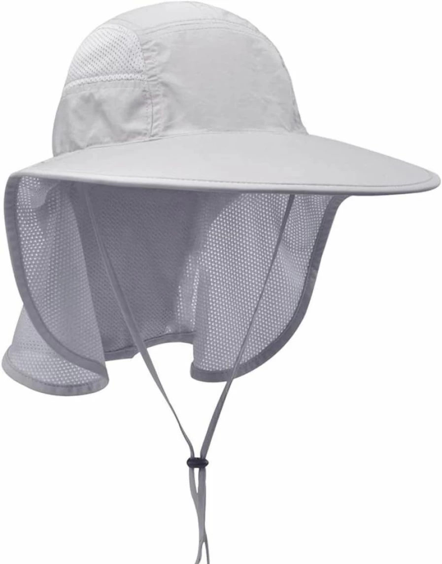 Lenikis Unisex UV Protection Sun Hat with Neck Flap for Outdoor Activities