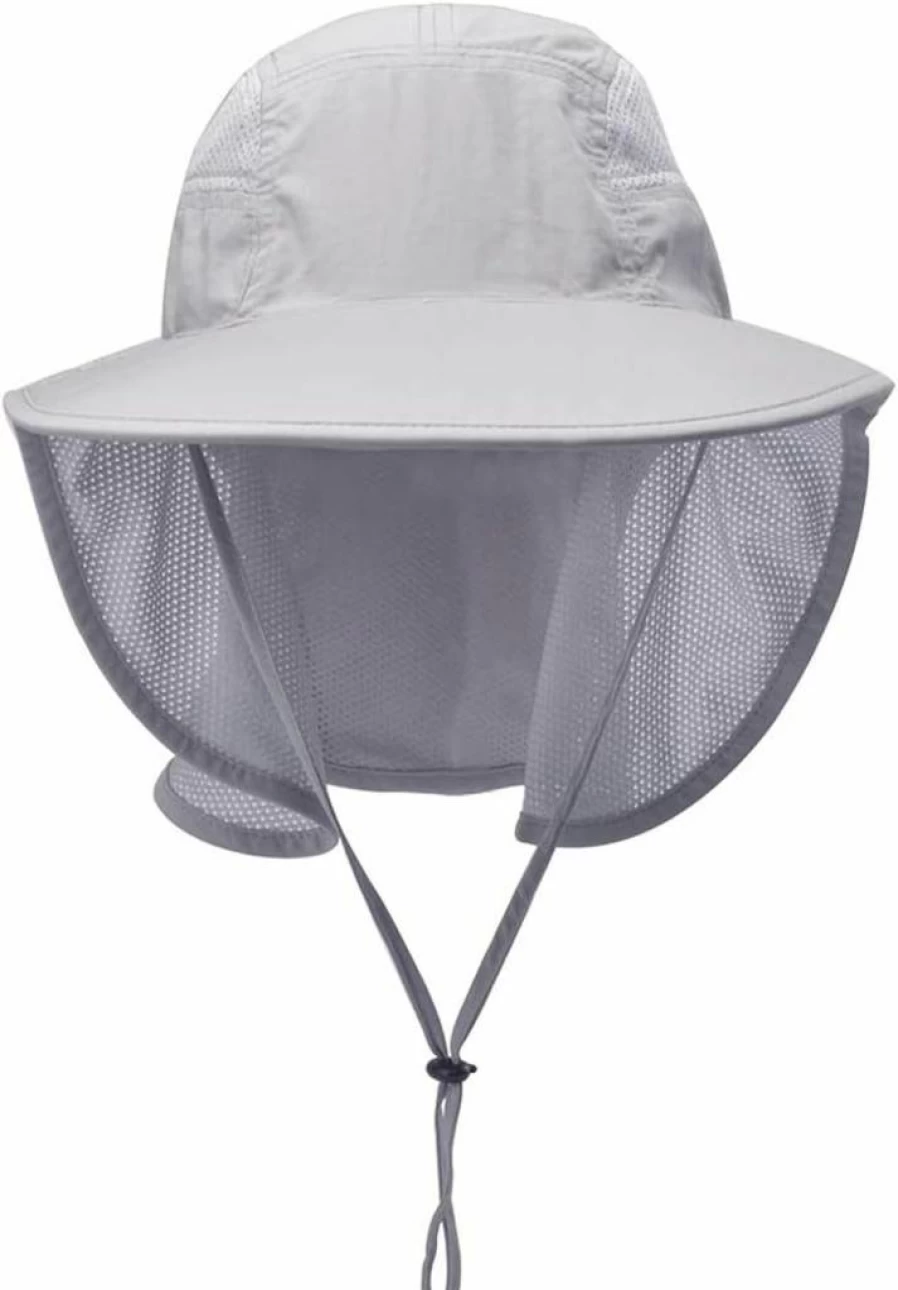 Lenikis Unisex UV Protection Sun Hat with Neck Flap for Outdoor Activities