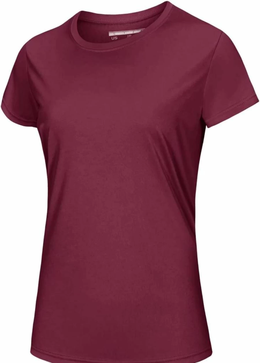 MAGCOMSEN Women's UPF 50+ Short Sleeve Rash Guard Top - Quick Dry Athletic Shirt for Running & Workout Sun Protection