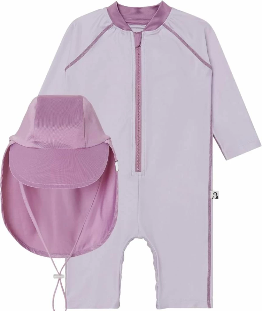 Konny Baby Swimsuit & Hat Set with UPF 50+ UV Protection for Toddlers - Boys & Girls Sun Protective Swimwear Essentials
