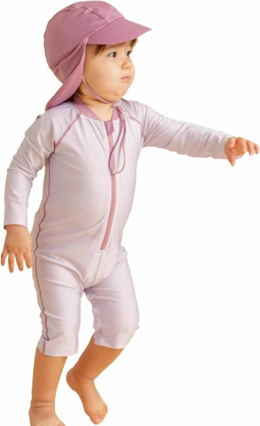 Konny Baby Swimsuit & Hat Set with UPF 50+ UV Protection for Toddlers - Boys & Girls Sun Protective Swimwear Essentials