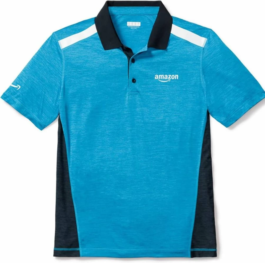 LULY YANG Men's Performance Short Sleeve Polo Shirt - Moisture Wicking & Breathable High Heat Golf Tennis Top