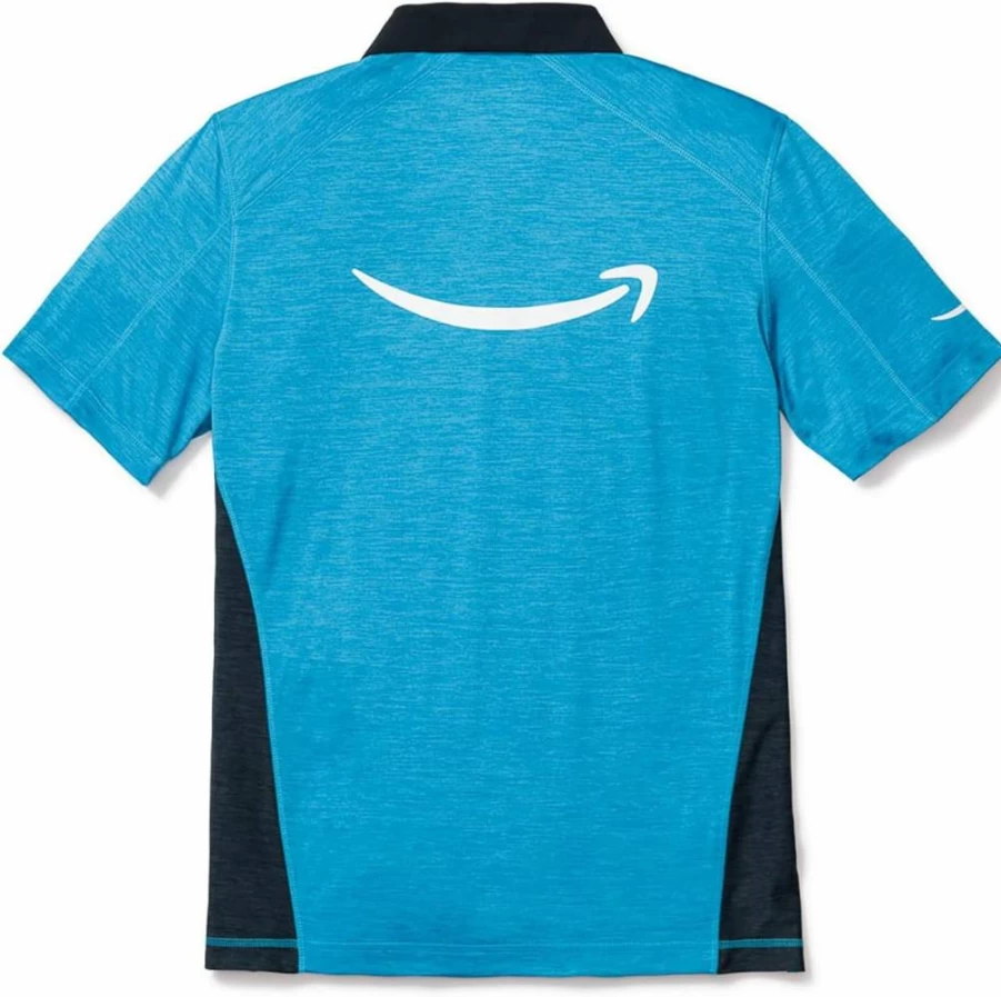 LULY YANG Men's Performance Short Sleeve Polo Shirt - Moisture Wicking & Breathable High Heat Golf Tennis Top