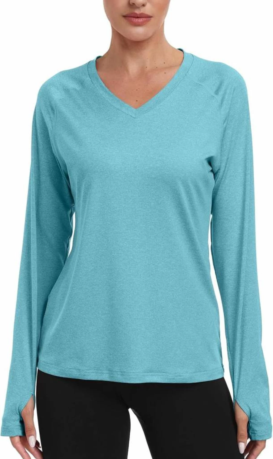 DAYOUNG Women's UPF 50+ Sun Protection Hooded Long Sleeve Shirt for Running Hiking Outdoor Activities