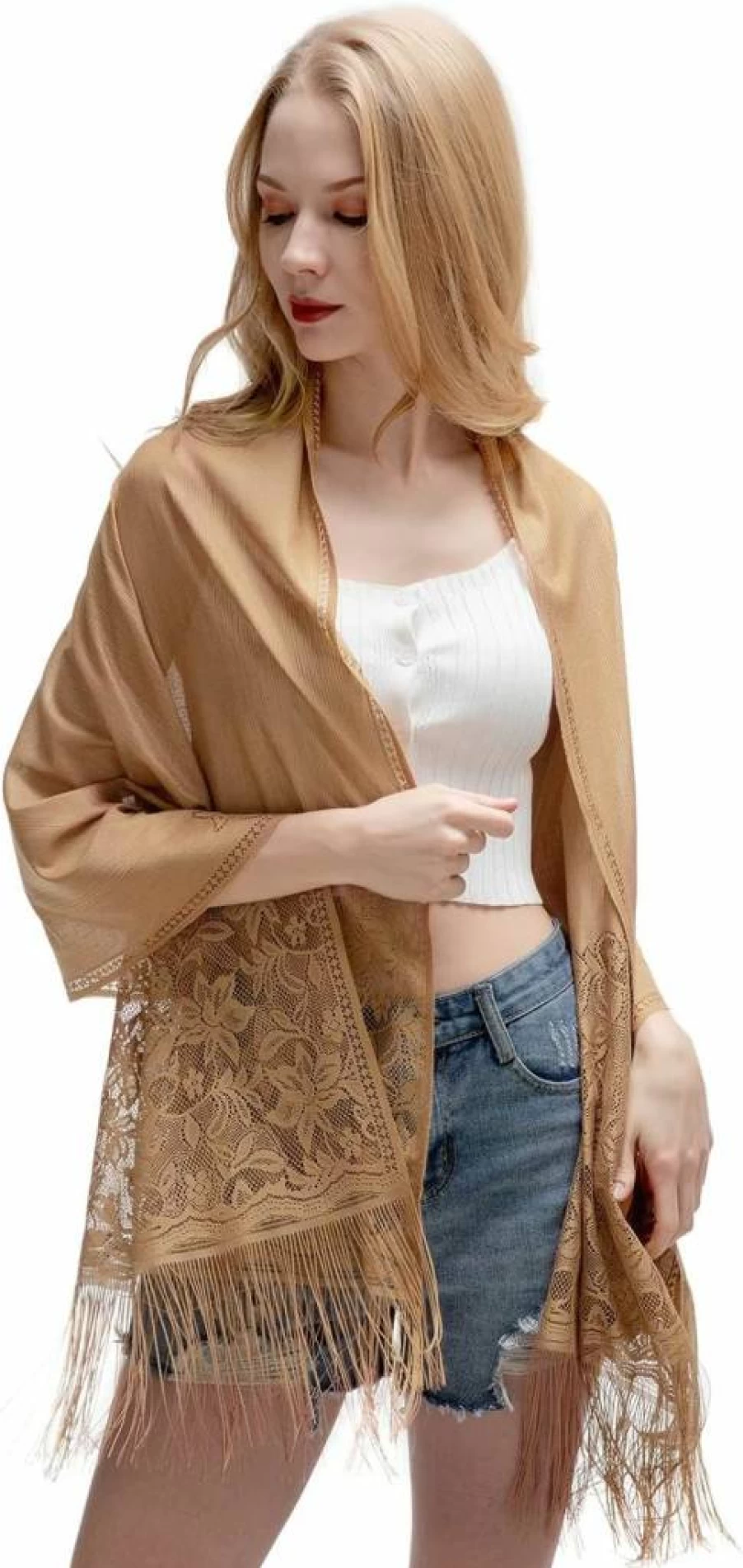 RIIQIICHY Women's Elegant Pashmina Shawl Wrap for Evening Dresses, Wedding & Formal Events, Luxury Soft Scarves