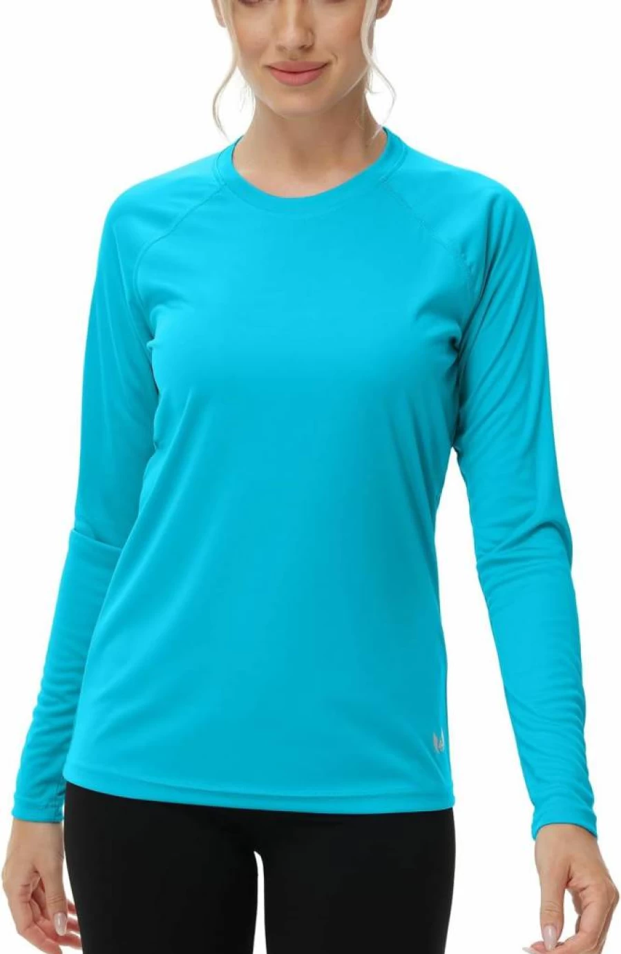 Corna Women's UPF 50+ Long Sleeve Rash Guard Shirt - Sun Protection Swim & Golf Shirt