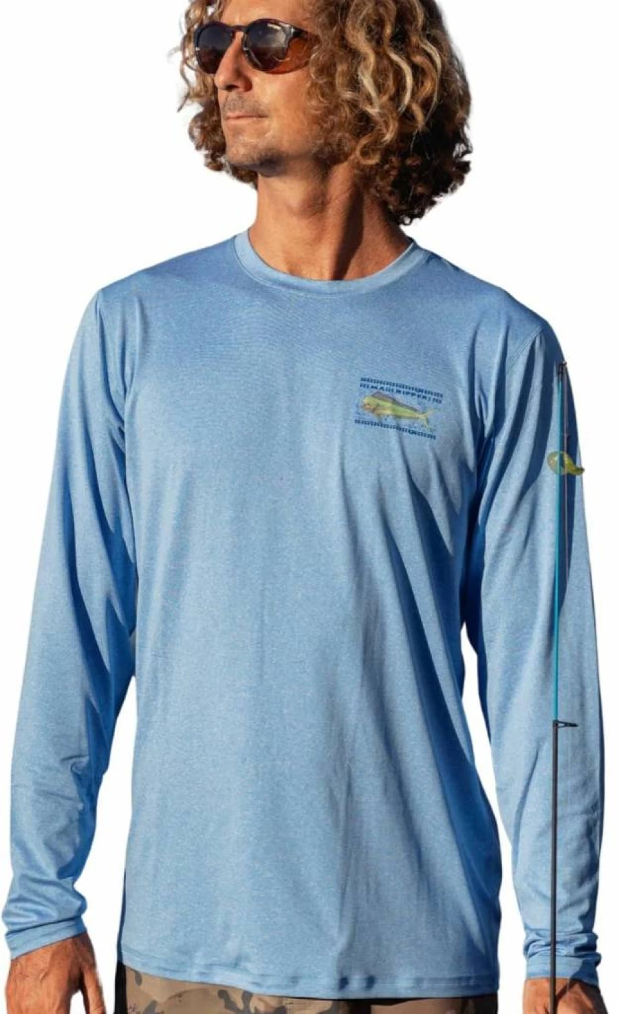 Maui Rippers Men's UPF 50+ Sun Protection Shirt – Long Sleeve UV Blocking Quick-Dry Performance Shirt