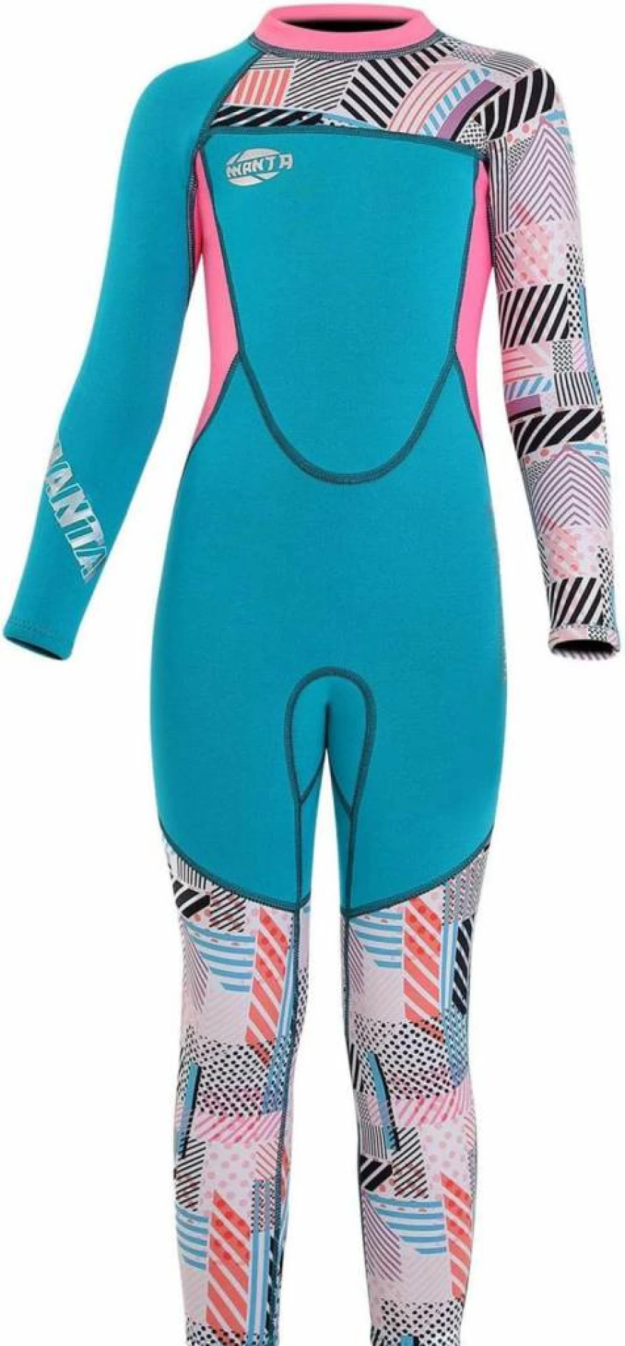 JELEUON Kids UV Protection Wetsuit - 2.5mm Neoprene Warm Long Sleeve Swimsuits for Boys & Girls, Diving & Swimming Suit