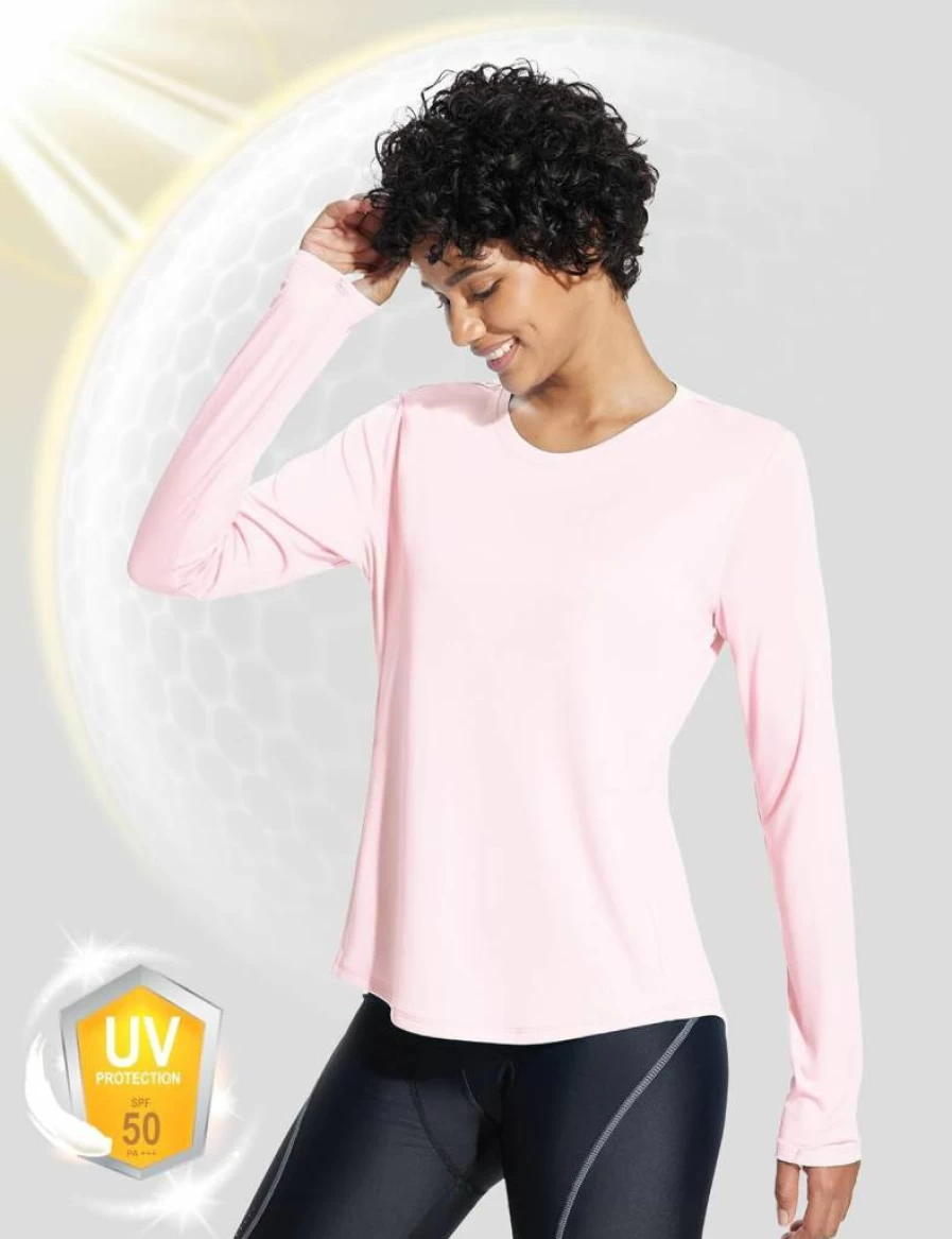 Baleaf Women's UPF 50+ Sun Protection Shirt Long Sleeve Quick Dry Lightweight Outdoor Activewear with Pocket SPF UV Shirt