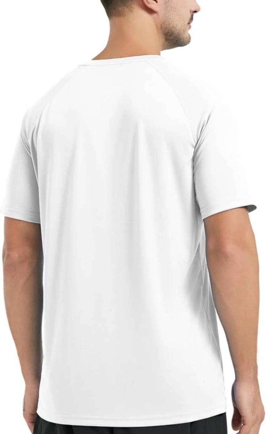 Upocool Men's UPF 50+ Sun Protection Quick Dry Swim Shirt Short Sleeve Rash Guard T-Shirt for Water Sports & Beach