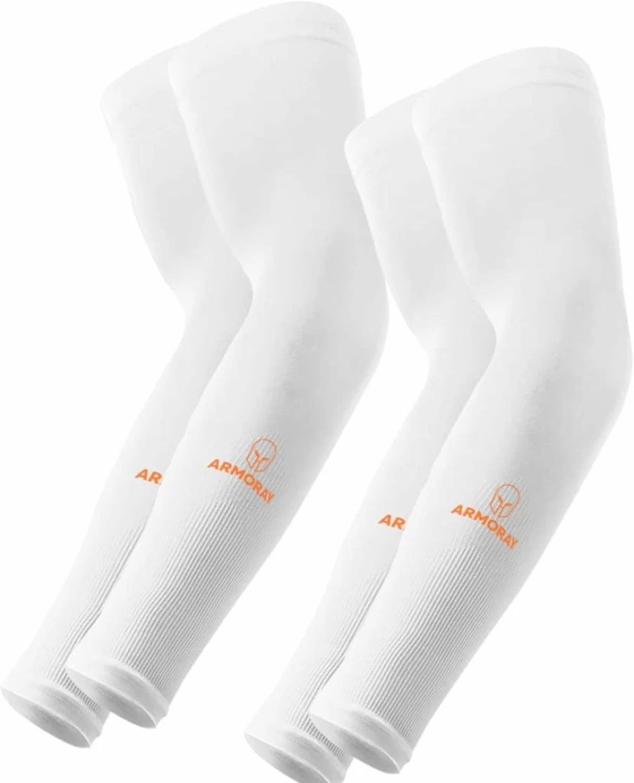 ARMORAY Cooling Sports Arm Sleeves for Men & Women - Tattoo Cover Up Sleeves for Basketball, Golf, Football & Outdoor Activities - UV Protection & Breathable Compression Sleeves