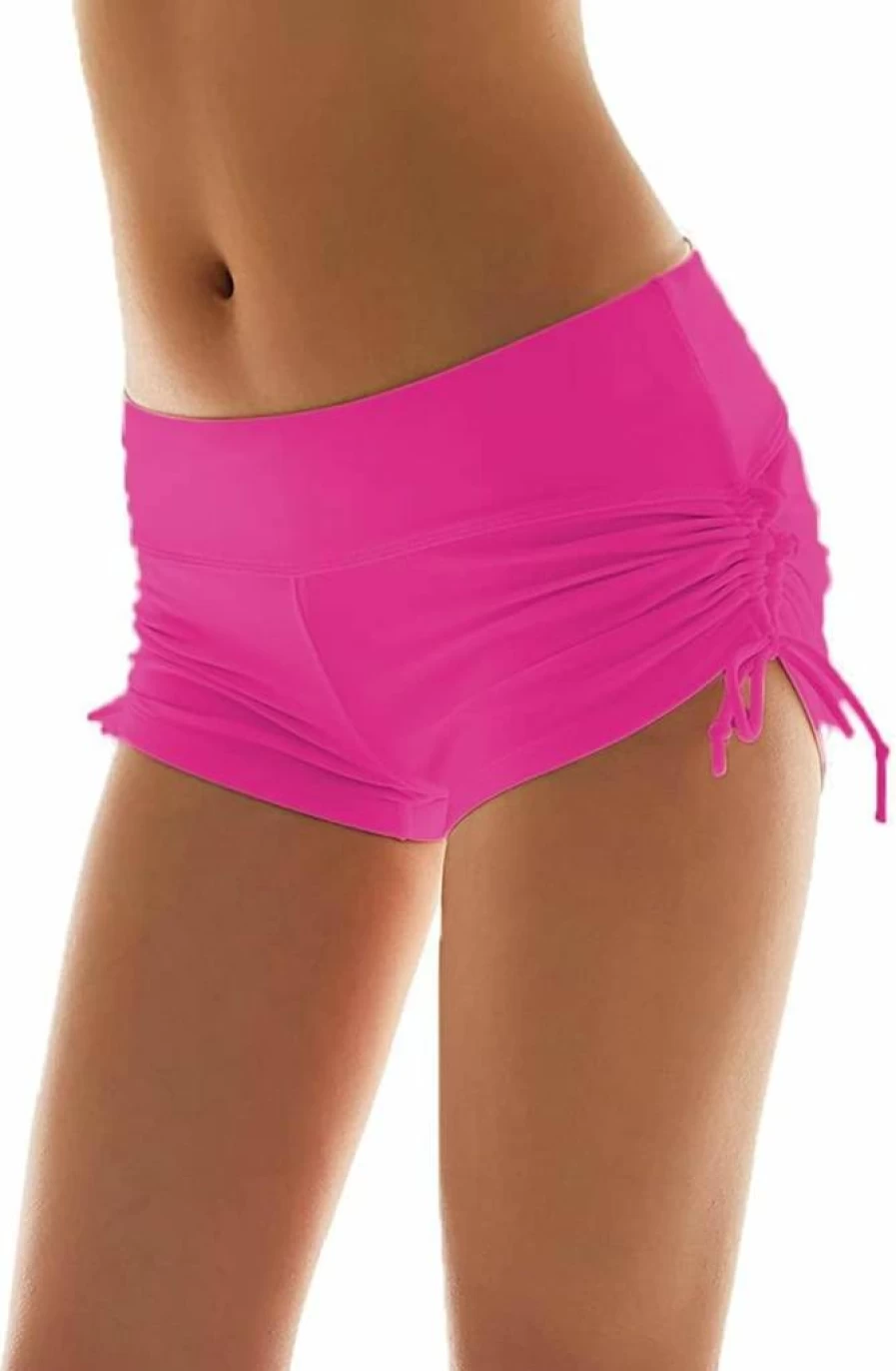 Micosuza Women's Adjustable Tie Bikini Bottoms - Beach Swim Shorts in 7 Colors (XS-XXL)