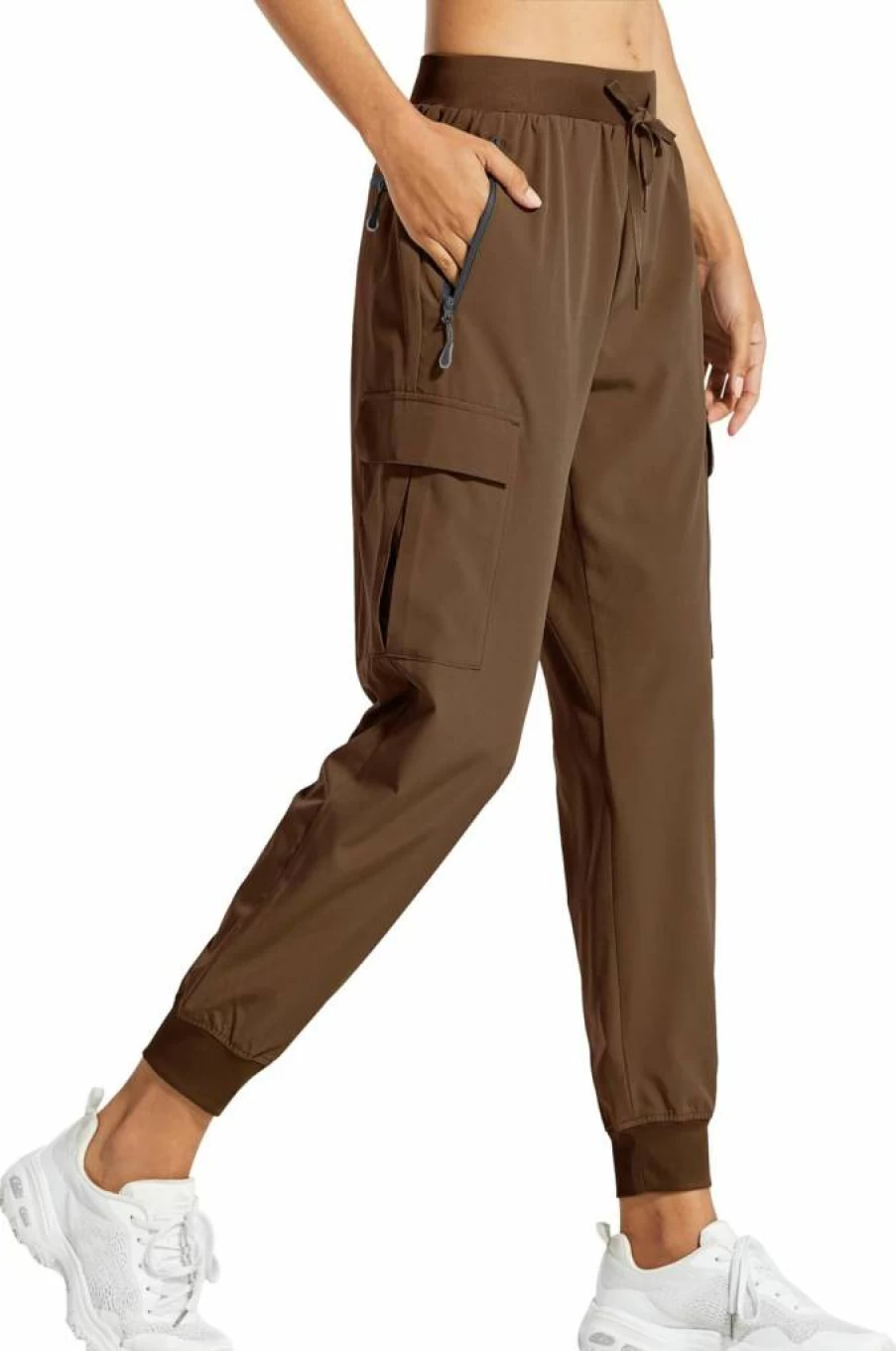 Libin Women's Lightweight Cargo Joggers - Quick Dry Hiking Pants for Athletic, Lounge & Travel - Petite, Regular & Tall Sizes