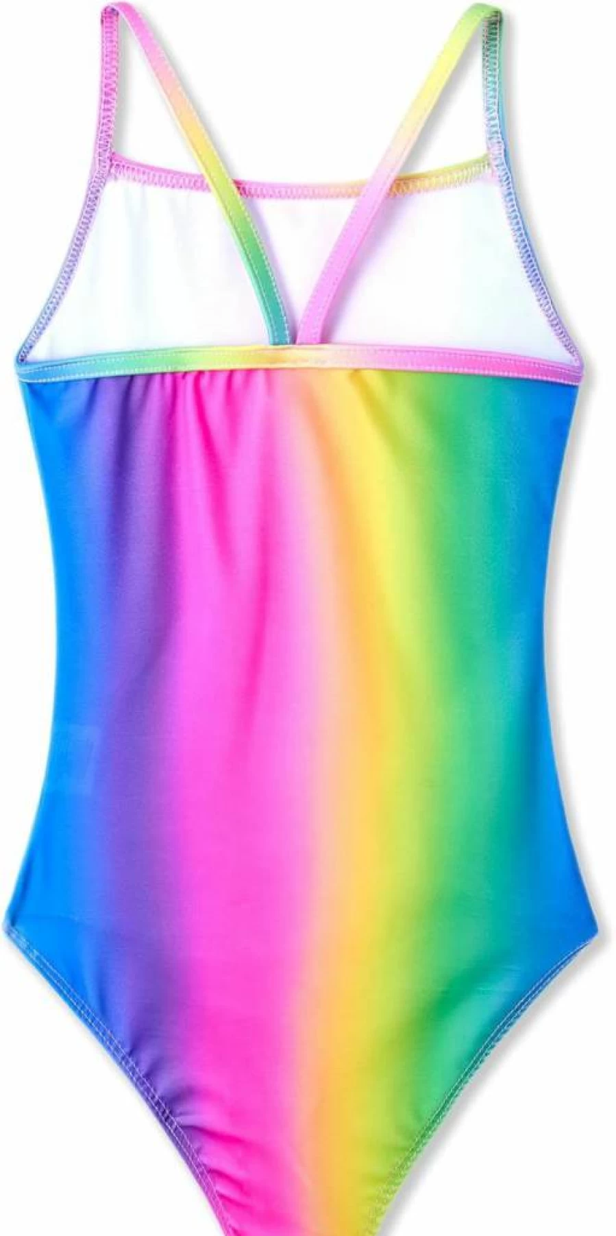 TENVDA Girls' Sporty Halter One-Piece Swimsuits for Beach & Pool | Quick-Dry Bathing Suit