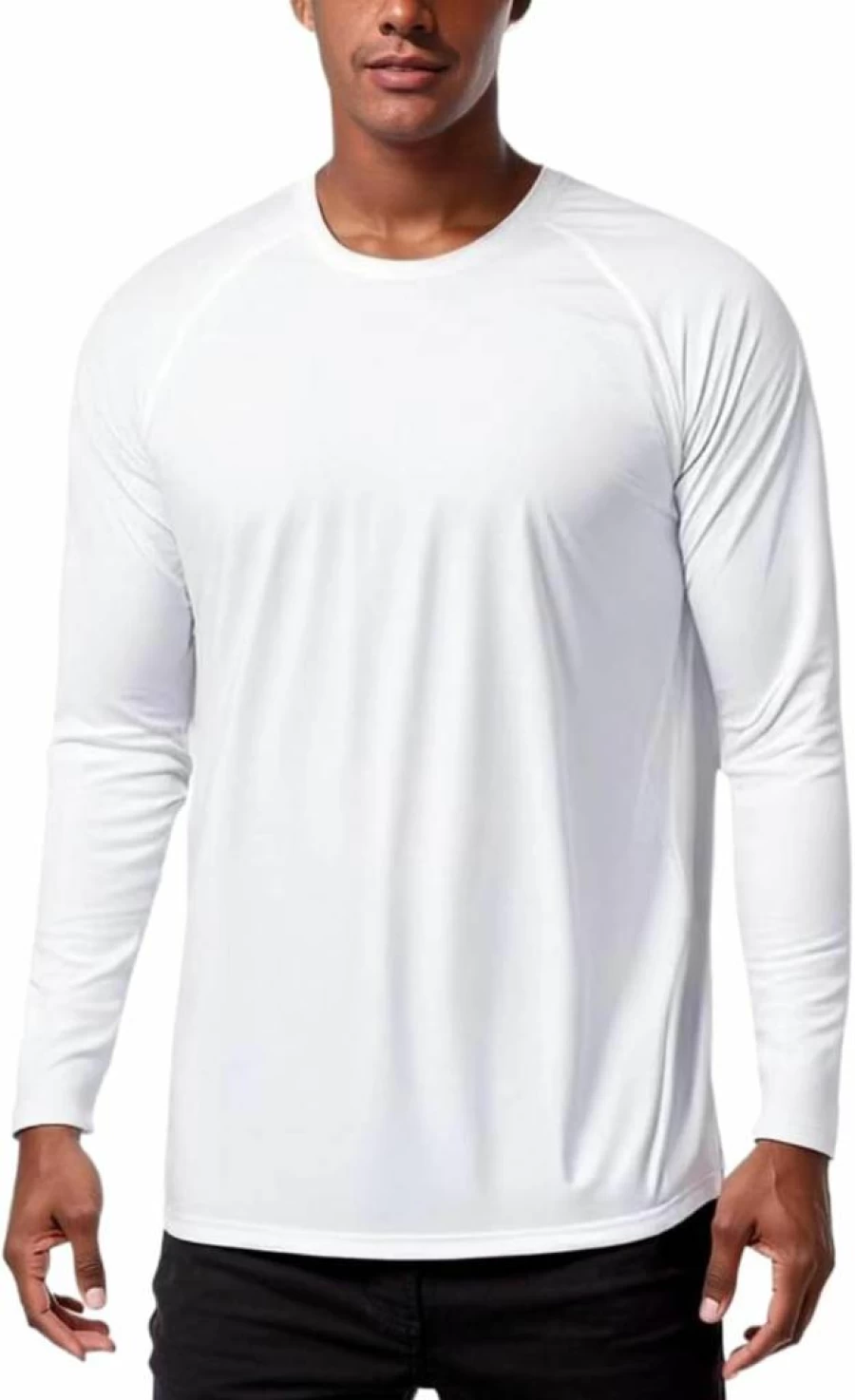 KINGFEN Men's UPF 50+ Sun Protection Long Sleeve Shirt - Quick Dry Athletic UV Shirt for Hiking, Fishing & Outdoor Activities