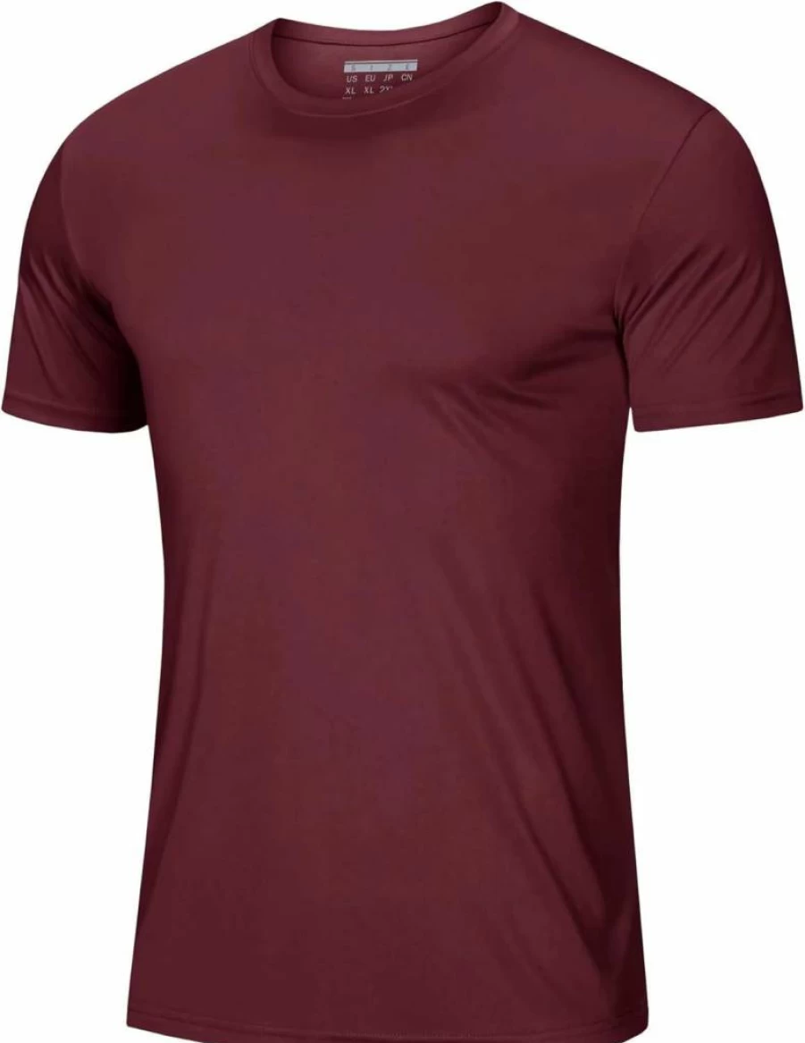 MAGCOMSEN Men's UPF 50+ Quick Dry Short Sleeve T-Shirt - Athletic Running Swim Rash Guard Tee for Performance & Water Sports