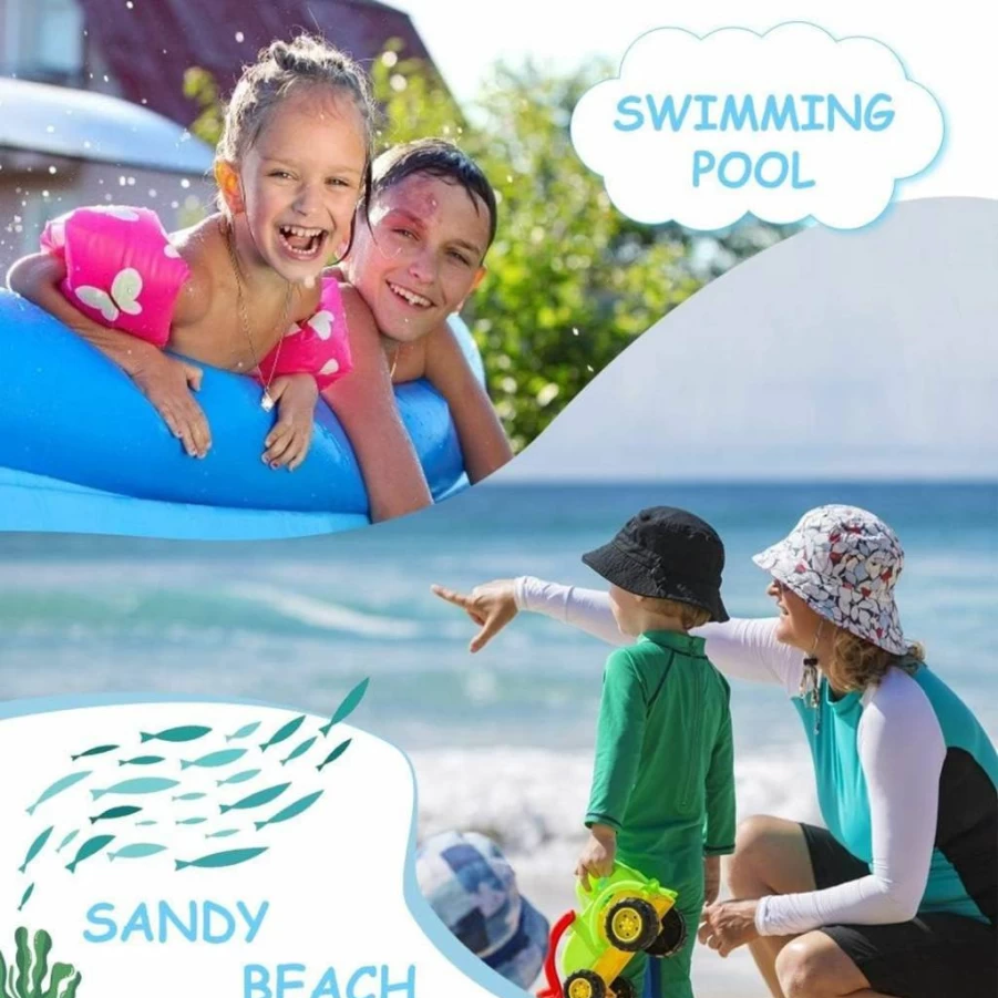 UNIFACO UPF 50+ Boys' Sun Protection Swim Shirt Long Sleeve Rash Guard for Kids Ages 1-8 Years
