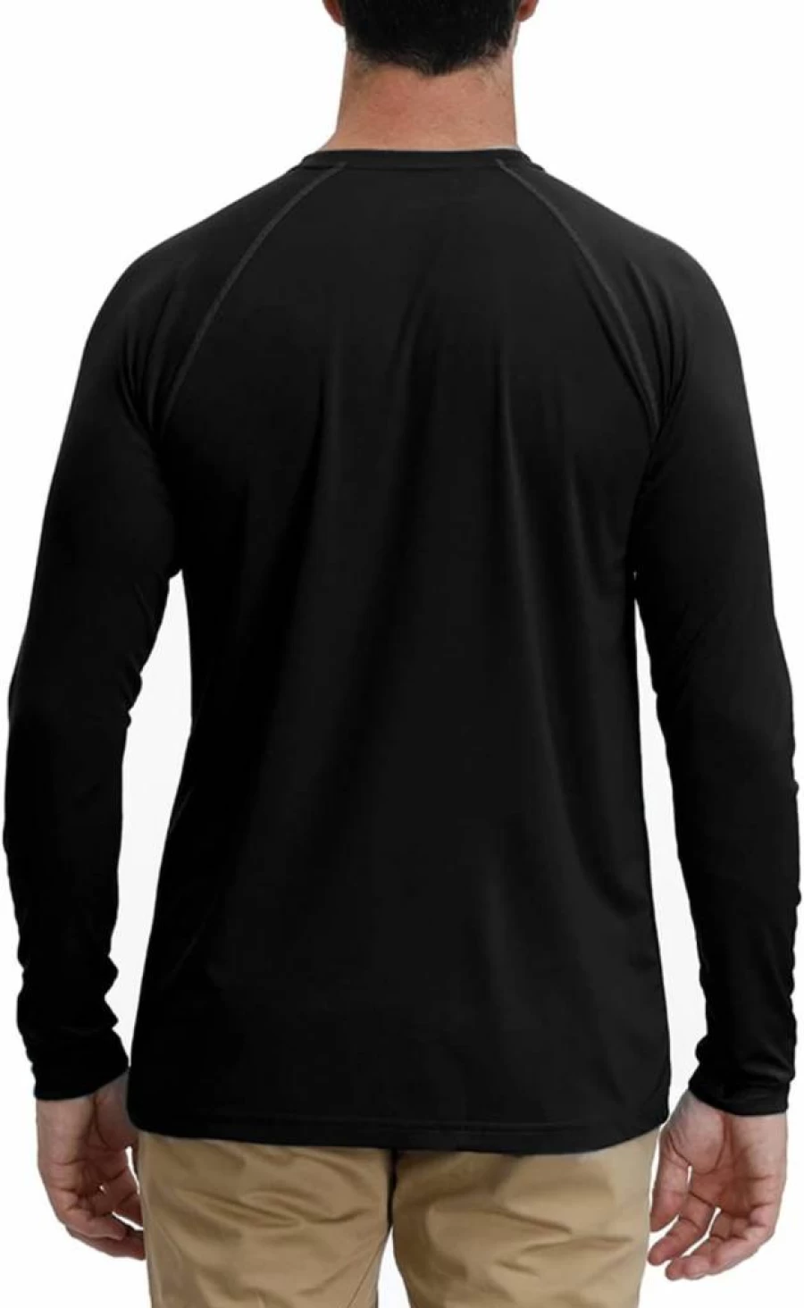Corna Men's UPF 50+ Long Sleeve Sun Protection Shirt - UV Blocking Athletic Rash Guard for Running & Outdoor Sports