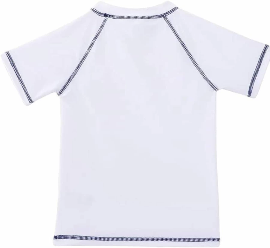 ESTAMICO Boys UPF 50+ Quick Dry Rash Guard Swim Shirt - Short Sleeve Athletic Swim Tee for Sun Protection