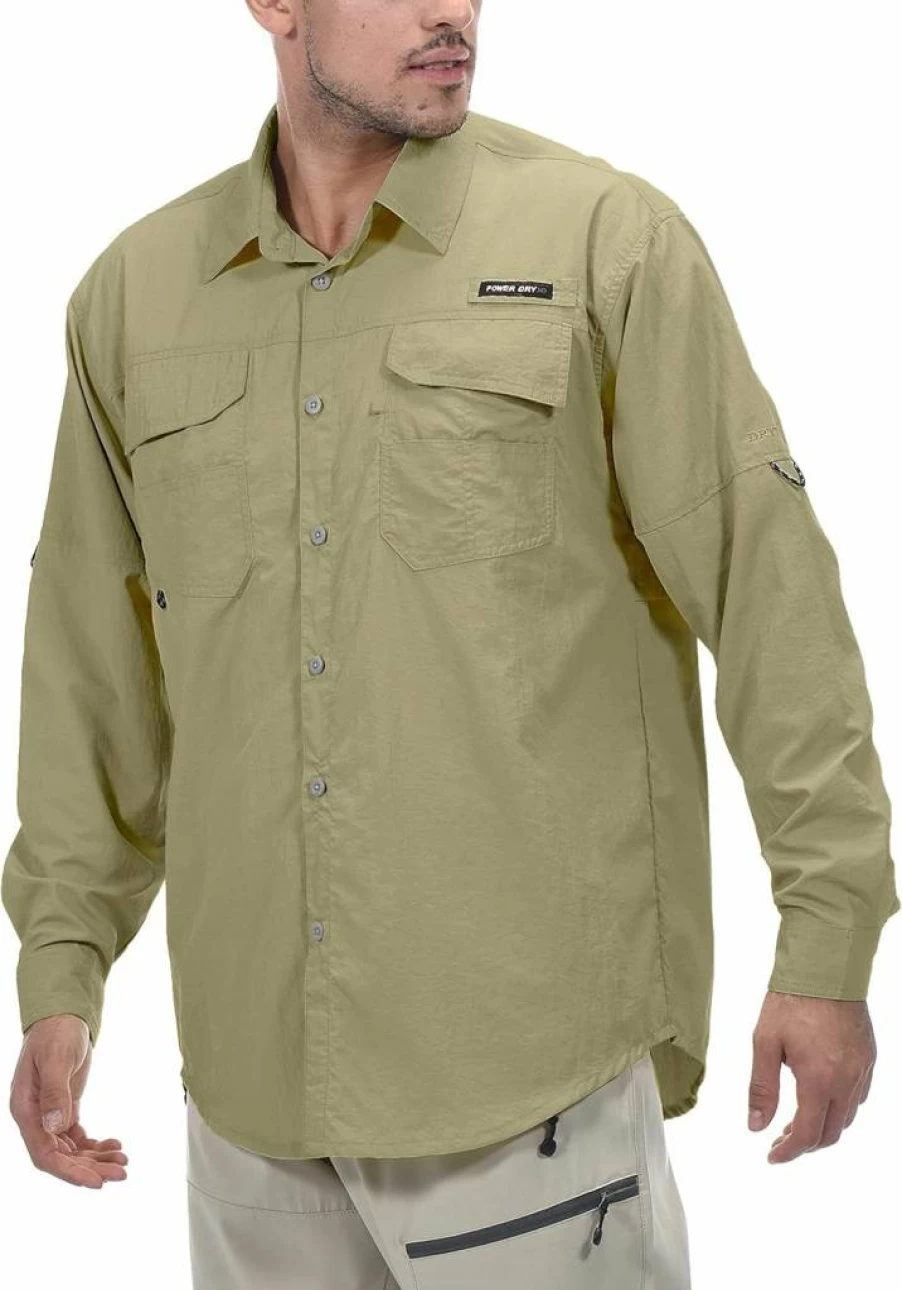Little Donkey Andy Men's UPF 50+ Long Sleeve Shirt for Sun Protection - Fishing, Hiking & Outdoor Activities
