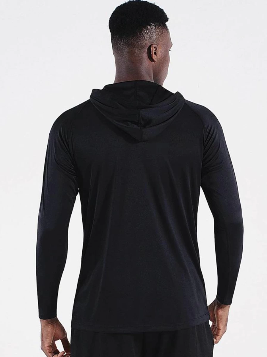 CADMUS Men's UPF 50+ Sun Protection Long Sleeve Fishing Shirt, Dry Fit Workout Hoodie for Outdoor Activities