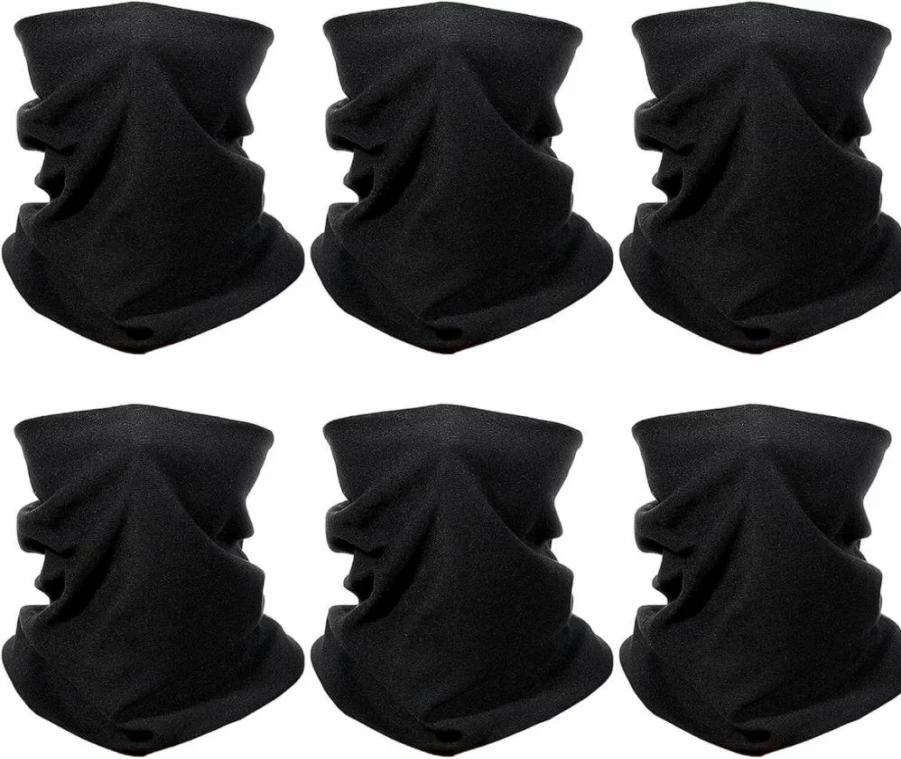 Psyqtsuary 6-Pack Cooling UV Protection Neck Gaiter for Men & Women - Breathable Sun Mask for Cycling, Running, and Outdoor Activities