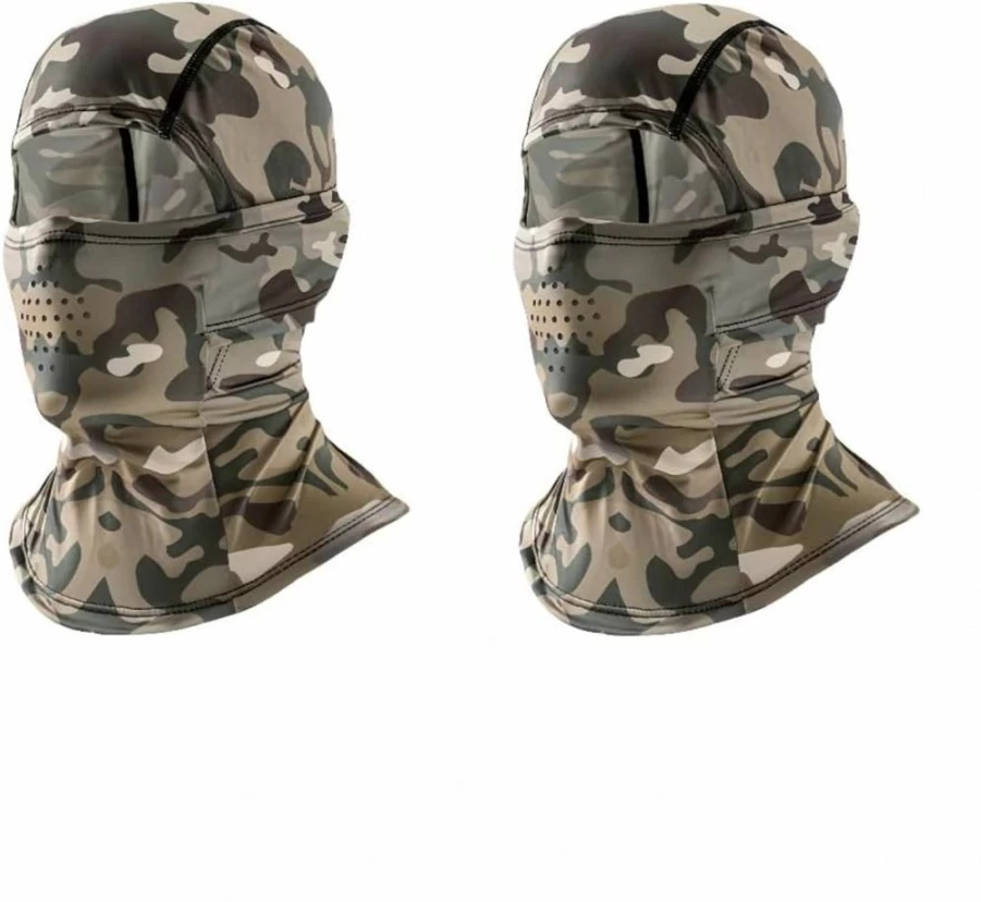 JJZS Balaclava Face Mask - UV Protection, Cooling Full Head Cover for Men & Women, Camouflage Motorcycle & Hunting Hood
