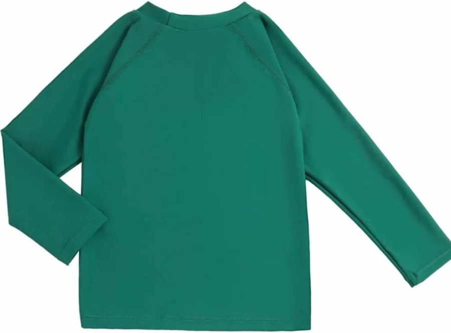 Bestry UPF 50+ Boys Rash Guard Swim Shirt - Long Sleeve Sun Protection Swimwear for Kids & Toddlers, Surf Tops for Youth