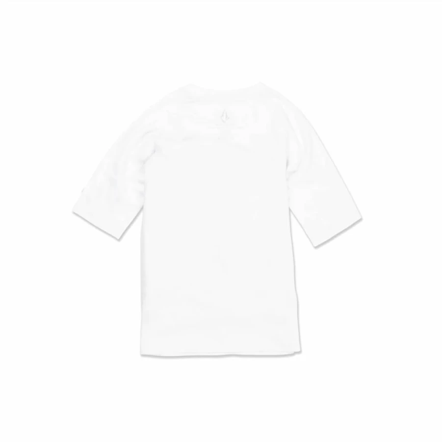 Volcom Boys' Lido Solid Lycra Short Sleeve Rashguard with 50+ UPF Sun Protection