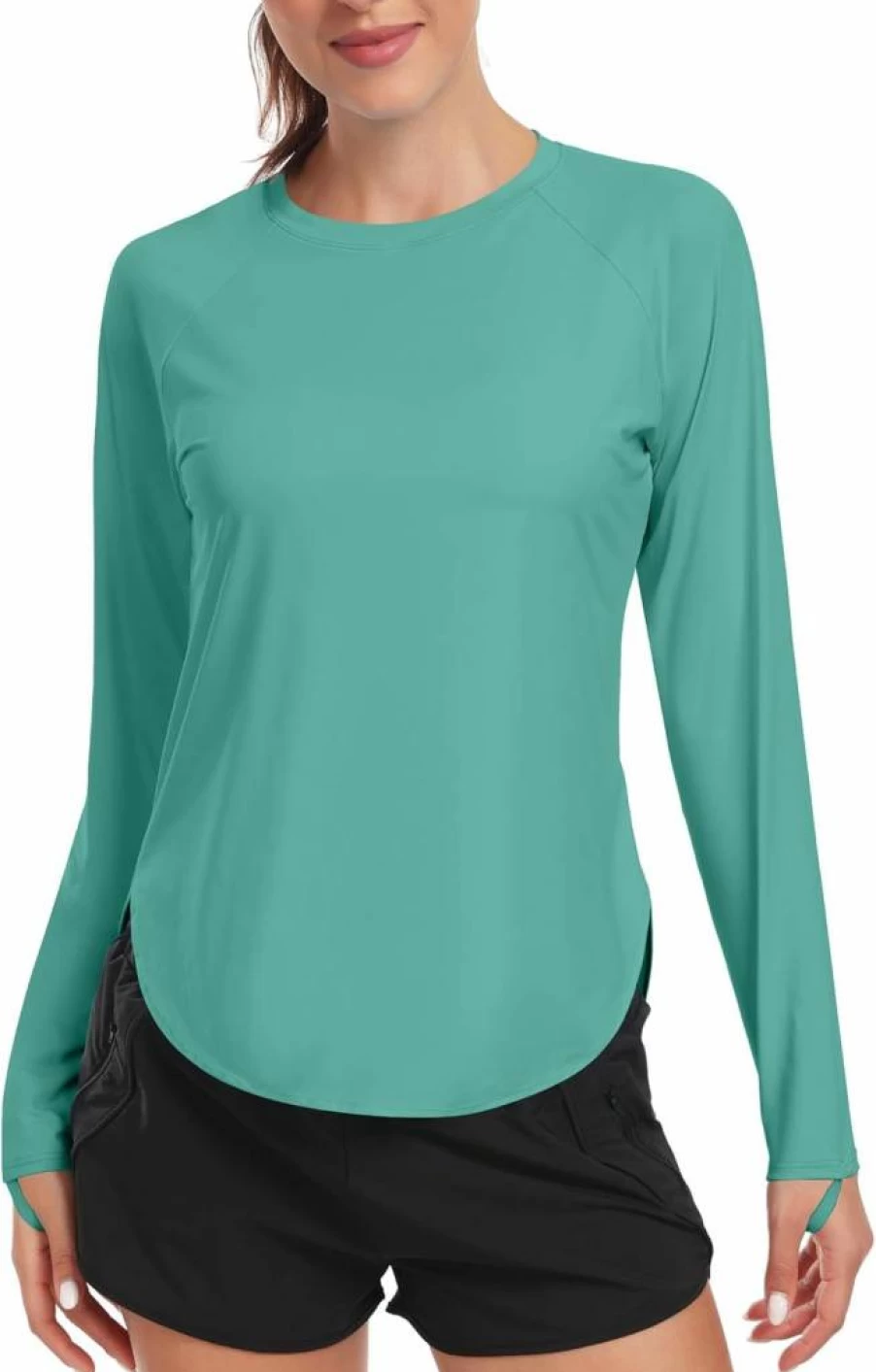 Addigi Women's UPF 50+ Sun Protection Shirt - Long Sleeve Quick Dry UV Shirt for Running, Hiking & Outdoor Workouts